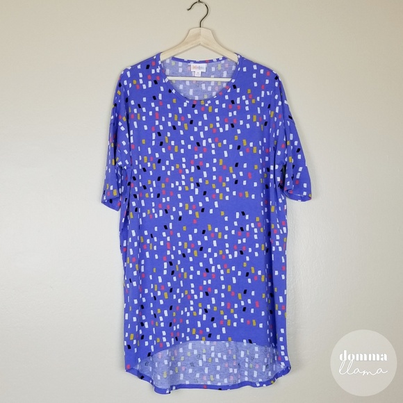 LuLaRoe Tops - LuLaRoe • Square Print Irma Tee M LuLaRoe Tops - LuLaRoe • Square Print Irma Tee M